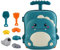 TTETTZ Ensemble de Jouets de Plage pour Enfants Valise Trolley Miniature Jeux de Sable pour Piscines et Voyages