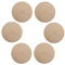 Tovaglietta Rotonda Cotone Lavabile Intrecciate Rotonde Tovaglietta Resistenti Calore Tovagliette Antiscivolo Natalizie Placemats 18cm Tappetino per bambini Sottobicchieri Tappetino da caffè (Beige)