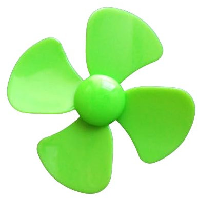 1 Pack of 10pcs 4-Blade Propellers 60MM Plastic Fan Blade Replacement Household Accessory Fit 2MM Shaft Motor for Model Making Wind Car Small Fan Underwater Robot DIY Helicopter - Low Noise (Green)