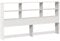 vidaXL Tête de Lit avec Rangement en Bois Massif de Pin - Blanc 200 cm - Sur Pied