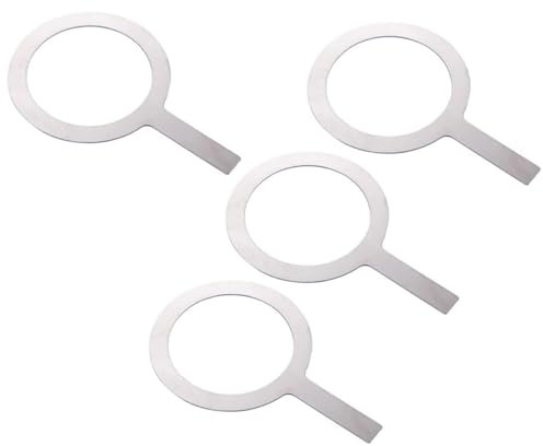 Paquete de 4 portavasos de acero inoxidable prácticos para hornear, anillos para tazas de café, llantas, taza de hornear para café y bebidas