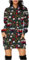 Damen Hoodie Kleid Oversized Kapuzekleid Langarm Weihnachten Weihnachtskleid Schicke und Elegante Sweatkleid mit Tasche und Niedliches Print, Loose Midikleid Urban Style Freizeitkleid