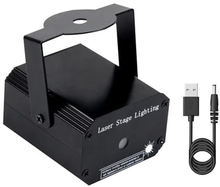 HPHPH Christmas Projector, Portable Remote Control LED Stage Lights DJ Disco Light Projector Lights Sound Activated Flash For Christmas Party Wedding,Halloween, Christmas.