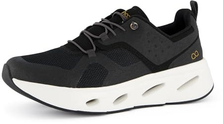 tenhaag Damen, Frauen Low-Top Sneaker,Freizeitschuhe,Turnschuhe,Laufschuhe,schnürschuhe,atmungsaktiv,Halbschuhe,Schwarz (Black),38.5 EU / 5.5 UK