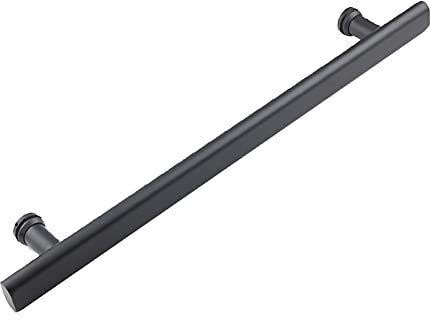 CXEGCCUF Glastürgriff zum Drücken und Ziehen, einfache Schiebetür, Zubehör für Glastüren im Haushaltsbadezimmer und Duschen - Schwarz / 400 mm