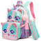 HTgroce Mochila Unicornio Niña, Mochila Niña Escuela Primaria Mochilas Escolares Infantiles Lleva una lonchera y un Estuche para lápices 16inch 4-12 Años