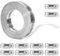 4M Fascette Metalliche Stringitubo Acciaio Inox, Fascette Stringitubo Metalliche Acciaio Inox 304 Regolabili, Cinghia Metallica Forata per Tubi Aacqua Gas Automobilistico, con 10 Clips Fissaggio