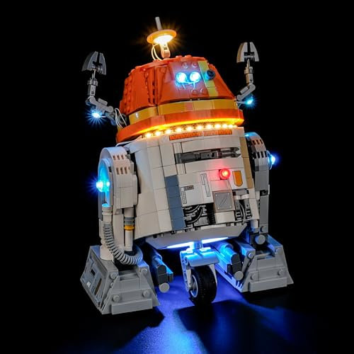 MENZAVA LED Light Set Compatible with LEGO Chopper (C1-10P) Astromech Droid 75416 Building Blocks Model - Model Set NOT Included