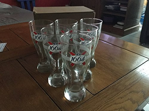 Lot de 6 Verres a Biere 1664 kronenbourg 25cl 25 cl Neuf