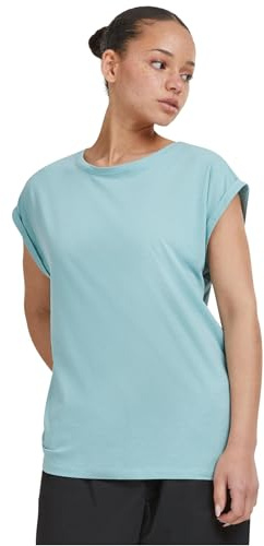 Urban Classics Damen T-Shirt Ladies Extended Shoulder Tee, T-Shirt mit überschnittenen Schultern, aus Baumwolle, erhältlich in vielen Farben, Bluemint, XXL