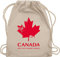 Turnbeutel Rucksack - Länder Fahnen und Flaggen - Canada Not just colder cooler - Souvenir Geschenk - Unisize - Naturweiß - kanada vintage country maple beutelrucksäcke stadt kanadier stoffbeutel