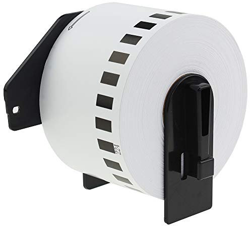 Compatible DK-N55224 54mm x 30.48m White Thermal Standard Address Continuous Non-Adhesive Paper Tape Compatible with Brother QL-500 550 570 700 710W 720NW 800 810W 820NWB 1050 1100 Printers