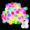 BrizLabs Cadena de Luces 50 LED Guirnalda Luces Batería 8 Modos con Temporizador, Multicolor Resistente al Agua Luces de Bola de Navidad para Exterior,Interior, Casas, Boda, Jardín, Fiesta