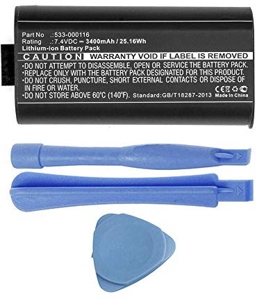 MPF Products 3400mAh Extended 533-000116 Replacement Battery Compatible with Logitech UE MegaBoom S-00147 Wireless Waterproof/Shockproof Bluetooth Speaker