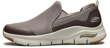 Skechers Arch Fit Banlin, Zapatillas para Hombre, Gris Pardo, 42 EU