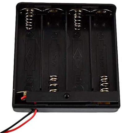 Battery Box holder Storage Box ON/OFF Switch Wire Leads for 4 AA Batteries(4AA battery holder)
