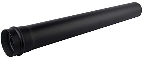 Kolor-Knajp Pelletrohr DN 80 mm Rauchrohr Pellet Ofenrohr T-Stück Bogen Rosette Wandfutter Kamine Zubehör Rohr Bogen T-Stück Kaminhaube Rosette (Rohr 500 mm)