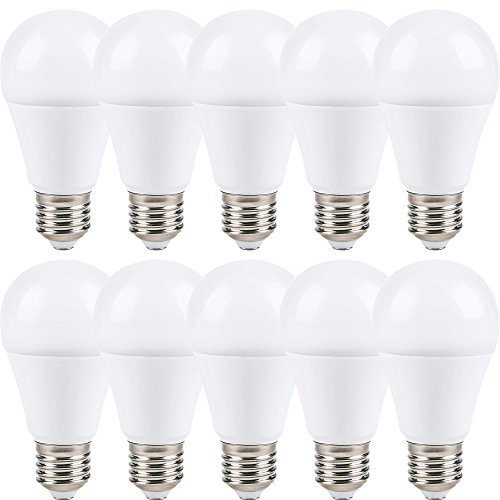 NCC-Licht 10 x LED Leuchtmittel Birnenform A60 9W E27 matt 980lm kaltweiß 6500K Tageslicht