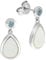 Zeeme Gemstones Damen Ohrhänger 925/- Sterling Silber 1,8cm Rhodiniert Blautopas beh. weiß 0,38ct. 358220629