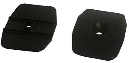 BUTEE DOUBLE PLATE POUR LAME FINALE EP8 MM NOIRE AVEC VIS (PAIRE)