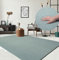 the carpet Relax Moderner Flauschiger Kurzflor Teppich, Anti-Rutsch Unterseite, Waschbar bis 30 Grad, Super Soft, Felloptik, Blau, 240 x 340 cm