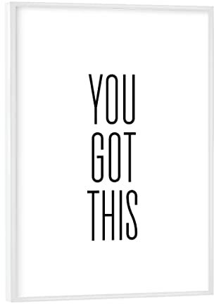 artboxONE Poster mit weißem Rahmen 18x13 cm Typografie You Got This - Bild You got This Keep Going Mindset
