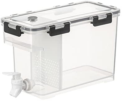 Mgichoom Distributeur d'eau avec Robinet, Distributeur De Boissons, Bouteille d'eau Froide pour Réfrigérateur De 3,5 L, Distributeur De Jus, Bouilloire Froide avec Robinet