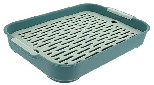 ibasenice Katzentoilette Hasentoilette Badezimmer Potty Litter Heuraufe Kaninchendrüsenbox Kaninchendrüsenbox Toilette Hasenklo Katzenklo Schaufel Litter Locker Katzenklo Selbstreinigend