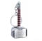Multibao Keychain Keyring Marvel Thor's Hammer Solid Single Piece Won't Snap Mjolnir Silver & Brown