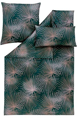 ESTELLA Bettwäsche Candela Mako Satin (Khaki 016, 1 x 80x80 cm + 1 x 155x220 cm + 1 x 40x80 cm)