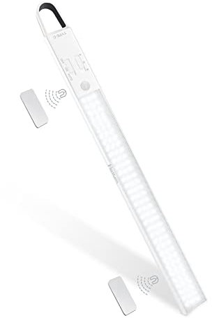 MERTTURM Schranklicht mit Bewegungsmelder, Wiederaufladbar 3000mAh LED Küchenunterbauleuchte, 380Lumen Super Hell Schrankbeleuchtung für Kleiderschrank, Küche, Theke, Aufhängen im Freien [Kaltes Weiß]