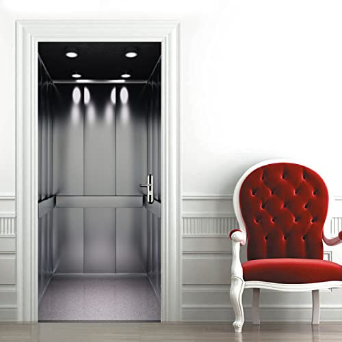 3D Türaufkleber 100x200cm Türtapete Wandbild Selbstklebend PVC Wasserdicht Abnehmbar Türfolie TürPoster Fototapete Wohnzimmer Schlafzimmer küche bad büro Dekoration Aufzug