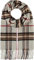 Giorgio Rimaldi Schal 30 x 180 cm - Weicher als Kaschmir - Schal kariert für Damen und Herren - Perfekt für Herbst und Winter Naturweiß