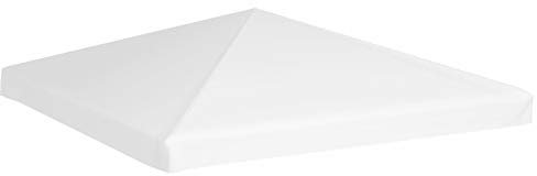 Keketa Homgoday 3x3m Weißes PVC-beschichtetes Pavillondach, 270g/m², mit Klettverschlüssen - Sonne & Regen Schutz Model312080