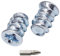 SKIR'CO (50 pièces) Vis Euro zinguées 5,8 x 9 mm, vis de glissière de tiroir, tête fraisée plate, vis de charnière