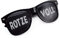 ASVP Shop Partybrille Motiv Rotze Voll“ - Spaßbrille für Mottoparty - Beklebte Sonnenbrille - UV 400