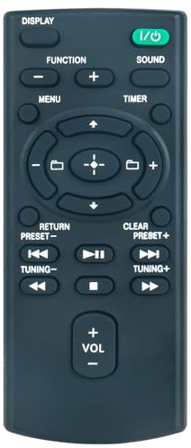 RM-AMU197 Replacement Remote Control Commander Compatible with Sony Audio System CMT-X5CDB CMT-X5CD CMT-X7CDB CMT-X7CD CMTX5CDB CMTX5CD CMTX7CDB CMTX7CD