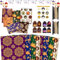 SOETDERT Eid Mubarak Geschenkpapier, 8 Blatt Ramadan Geschenkpapier mit Stern Mond, Ramadan Mubarak Geschenk Verpackung Papier für Islamische Muslimische Geschenkverpackung Dekoration (8B)