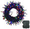 Meision Lichterkette Batterie 30m 300LEDs, Lichterkette Außen Inner mit Timer, 9 Modi, Speicherfunktion, Lichterkette Outdoor Batterie Weihnachtsbaum für Party, Balkon, Zimmer, Bunt