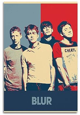 HOBEVOYY Blur Poster, Vintage-Kunst, Raumdekoration, ästhetische Schlafzimmerdekoration, Leinwandposter für Schlafzimmer, 30 x 45 cm, ungerahmter Stil