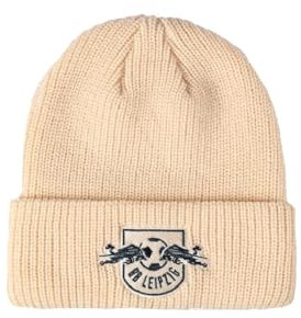 RB Leipzig Fan Beanie Wintermütze (DE/NL/SE/PL, Alphanumerisch, Einheitsgröße, Creme White)