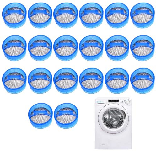 Filtros de Agua para Lavadora,Filtro de Válvula de Entrada de Agua de la Lavadora,Filtro de Válvula de Entrada,Filtro de Acero Inoxidable de Válvula de Admisión,Accesorios de Filtro 20 Piezas Tokaneit