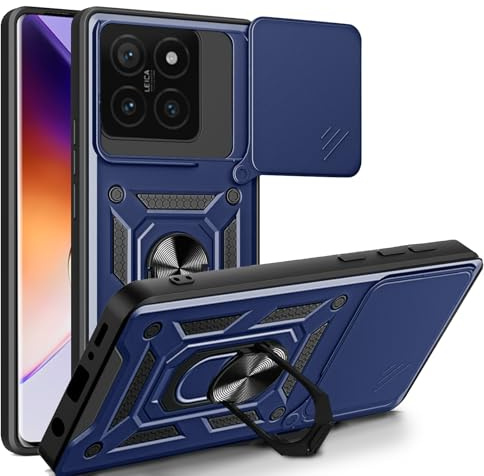betterfon Handyhülle für Xiaomi 14T | Stoßfest & Kratzfest | Mit Kameraschutz, Anti-Fingerabdruck & robustem Panzerschutz-Design | Blau