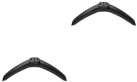 BaotyJie 2x Table TV Stands Base Replacement Easy to Install Lightweight with Screws 24in/43in TV Pedestal TV Accessories for Home Use, 43 Inch