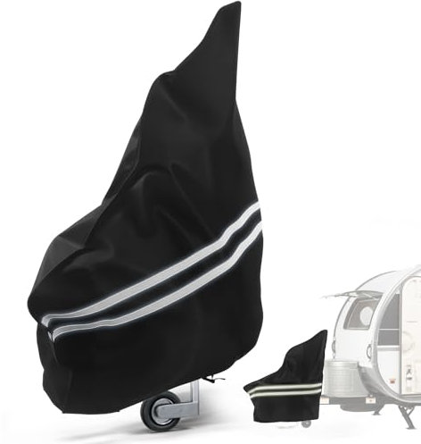 Deichselabdeckung Pferdeanhänger Deichselhaube Pferdeanhänger Zubehör, 600D UV-beständig Wasserdicht mit Reflektorstreifen, UV-beständig, Deichselabdeckung Wohnwagen für Alle Arten von Pferdeanhängern