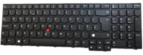 fqparts Replacement Laptop Keyboard For Lenovo For ThinkPad L15 L15 Gen. 1 L15 Gen 2 Black UK Edition
