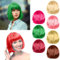 7 Stück Perücke Damen Bob Perücke 30cm Kurze Perücke Frauen Bob Wig Pagenkopf Pagen Perücken für Halloween Cosplay Party Karneval Motto Party (7 Stück #A)