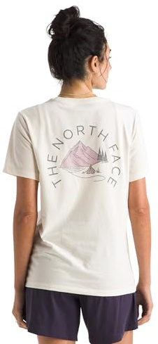 The North Face Damen Monte Regular Short Sleeve Graphic T-Shirt, White Dune, L
