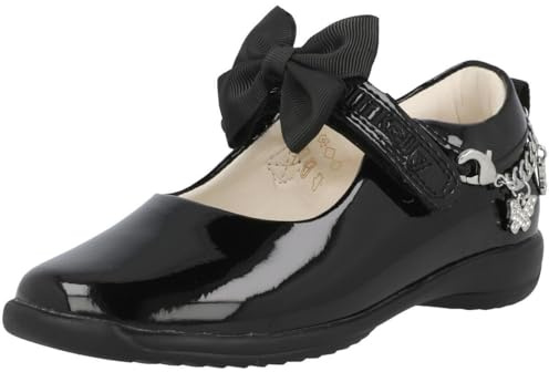 Lelli Kelly Girls LK8490 Izzy F Fit Patent School Shoes (Black, UK Footwear Size System, Little Kid, Women, Numeric, Medium, 11)