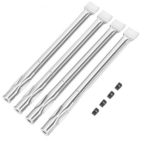 GFTIME Edelstahl Brenner für Rösle Videro G3 und G4, Gasgrill Brenner Ersatzteile für Rösle Videro Serie, 4 Stück